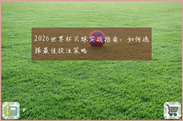 2026世界杯买球实战指南，如何选择最佳投注策略